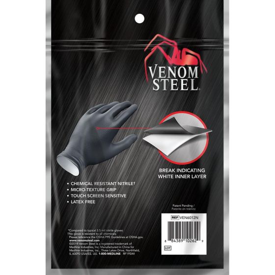 Venom Steel Nitrile Industrial Gloves One Size 72Ct
