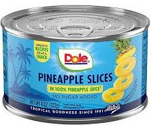 Pineapple Slices In Juice 8oz 1Ct ILOMEDW76 by Tangelo