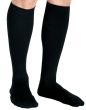CURAD Knee Compression Dress Sock 8-15mmHg Black Lg 1Pr MDS1717CBH by Medline
