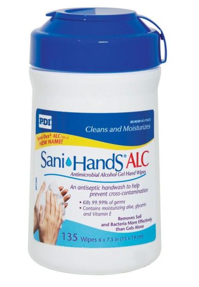 PDI Sani-Hands Instant Hand Sanitizing Wet Wipes 135Ct NPKP13472Z by PDI, Inc.