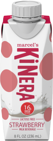 Marcel's Kinera Lactose-Free High-Protein Milk Beverage Strawberry 8oz 24Ct ENT10489 by