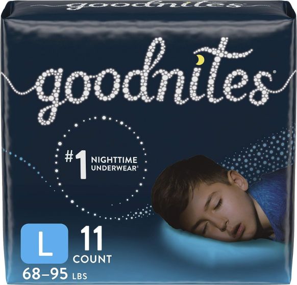 Goodnites Youth Diapers/Pants Boys L 68 - 95Lbs 11Ct KCD53362Z by Kimberly-Clark Corporation