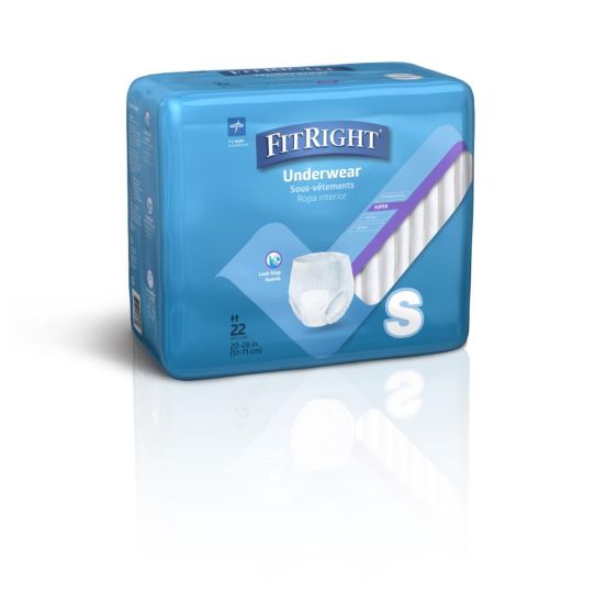 Medline Protection Plus Disposable Underwear Plus S 88Ct