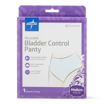 Medline Women's Reusable Bladder Control Panty M 1Ct