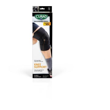 CURAD Performance Knee Support Microban Ages 50+ 4Ct
