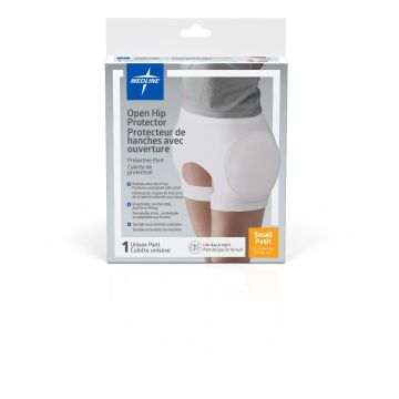 Medline Premium Open Hip Protector White S 1Ct