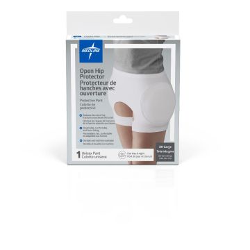 Medline Premium Open Hip Protector White 2XL 1Ct