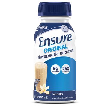 Ensure Original Nutritional Supplement, Vanilla, 8 oz. Bottle, Case of 24