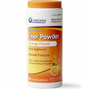 Guardian Sugar-Free Psyllium Fiber Powder Supplement Orange 10oz 1Ct