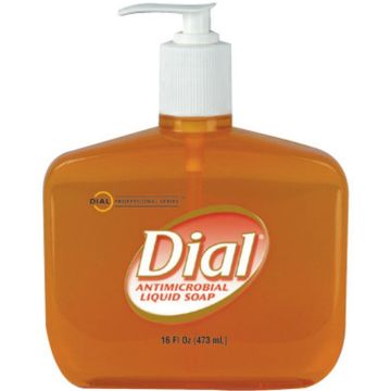 Dial Professional Gold Antimicrobial Soap, Scented, 16 oz. Pump Bottle, One