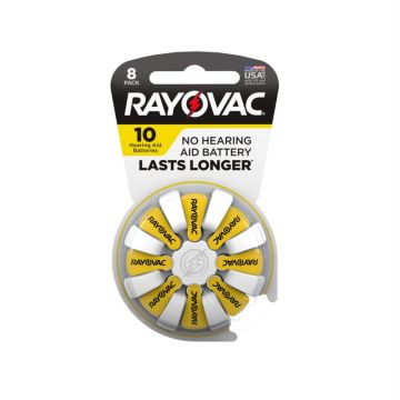 Rayovac Hearing Aid Battery Size 10 8Ct