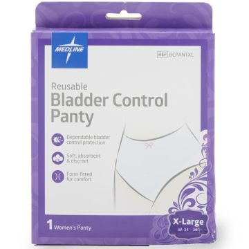 Medline Women's Reusable Bladder Control Panty XL 1Ct