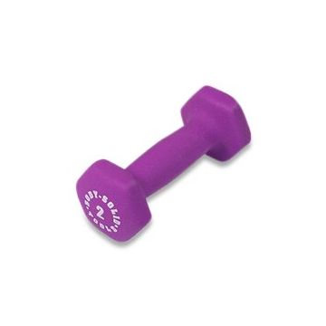 Body-Solid Tools Neoprene Dumbbell Light Purple 2lb 1Ct