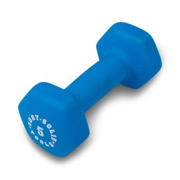 Body-Solid Tools Neoprene Dumbbell Blue 5lb 1Ct