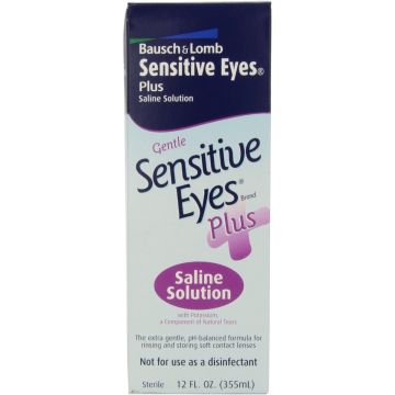 Sensitive Eyes Plus Saline Contact Solution 12oz 1Ct
