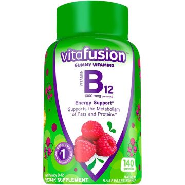Vitafusion B-12 Vitamin Gummies Raspberry 1000mcg 140Ct