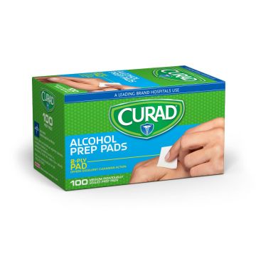 CURAD Alcohol Prep Pads 100Ct