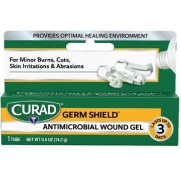 CURAD Germ Shield Antimicrobial Wound Gel, 0.5-oz. Tube, One