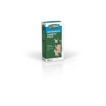 CURAD Clear Waterproof Adhesive Bandage Assorted 20Ct