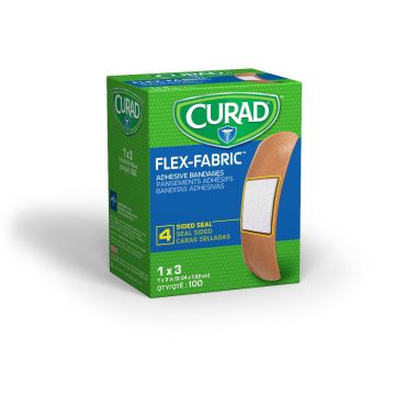 CURAD Flex-Fabric Adhesive Bandages 1x3 100Ct