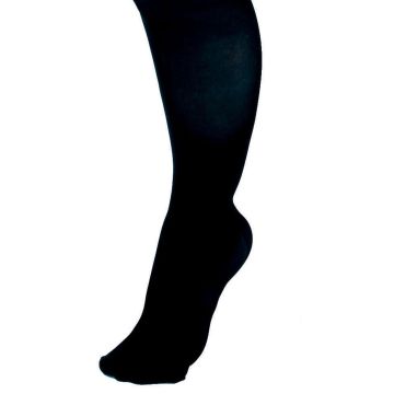 Knee-High Compression Hosiery with 20-30 mmHg, Black, Size F, Regular Length, 1 Pair