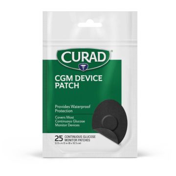 CURAD Glucose Monitor Cover Black 25Ct