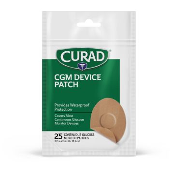CURAD Glucose Monitor Cover Tan 25Ct