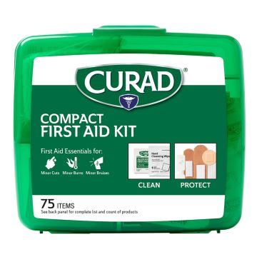 CURAD Compact 75 Piece First Aid Kit 1Ct