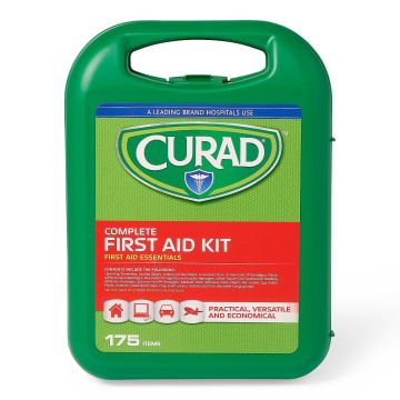 CURAD 175-Piece Complete First Aid Kit in Reusable Case, One