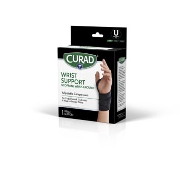 CURAD Universal Wraparound Wrist Support Microban 1Ct