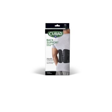 CURAD Back Support with Dual-Pulley System 2XL 4Ct