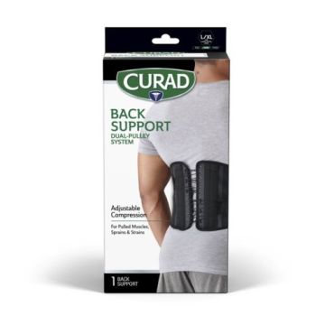 CURAD Back Support with Dual-Pulley System L/XL 1Ct