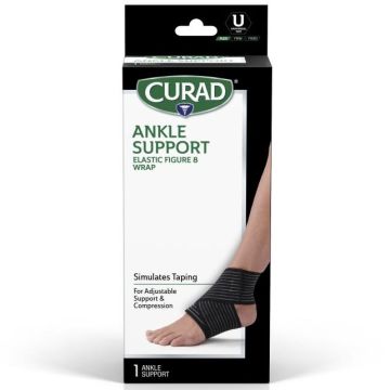 CURAD Figure 8 Elastic Ankle Wrap One Size 1Ct