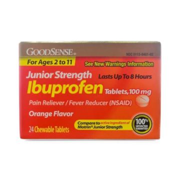 GoodSense Children's Ibuprofen Chewable Tablets 100mg 24Ct