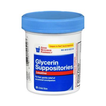 Pediatric Glycerin Suppositories 25Ct