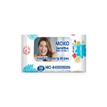 Moko Fresh Cleansing Wipe 10Ct