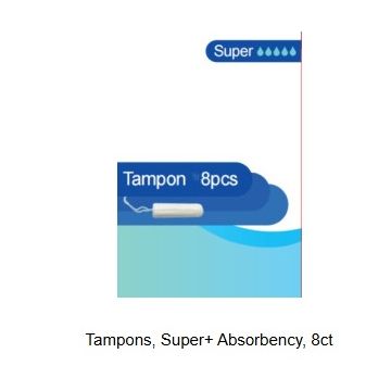 Super Absorbency Tampons 8Ct