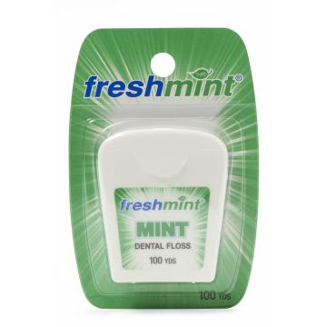 Waxed Mint Dental Floss, 100-yd., Mint Flavor, One