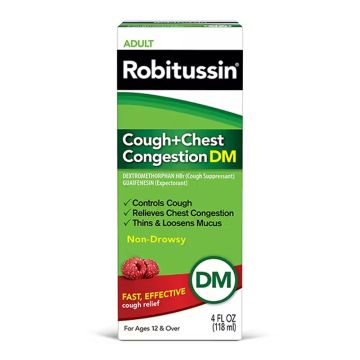 Robitussin Cough + Chest Congestion DM Liquid 4oz 1Ct