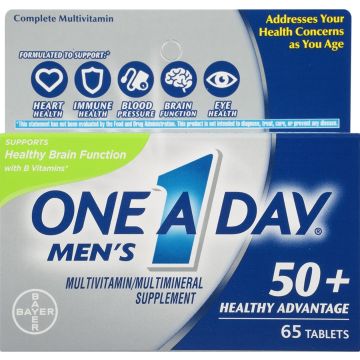 One A Day Men's 50+ Complete Multivitamin Tablet 65Ct