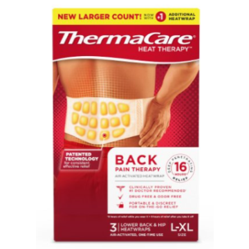 ThermaCare Back Pain Heat Therapy L/XL 3Ct