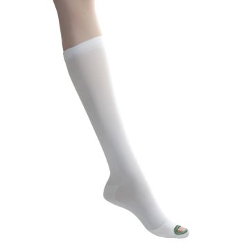 Anti-Embolism Stockings, Size XL Regular, Green Toe (17in-19in Calf)/White Top (16in-18in Leg), One Pair