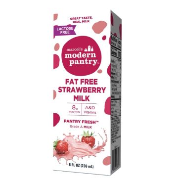 Lactose Free Fat Free Straw Milk 8oz 27Ct
