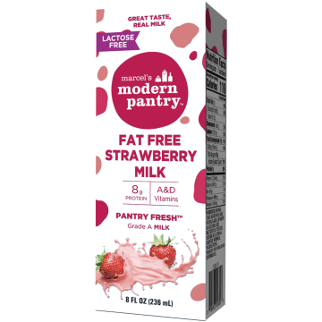 Lactose Free Fat Free Strawberry Milk 8oz 1Ct