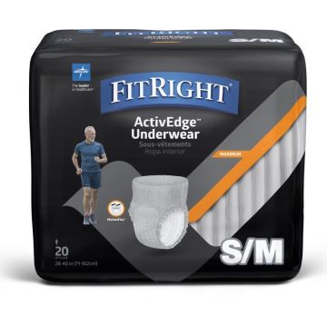 Medline Men's FitRight Underwear Heavy Absorb S-M