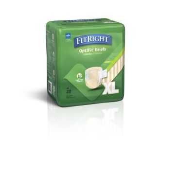 Medline FitRight OptiFit Extra+ Disposable Brief XL 20Ct