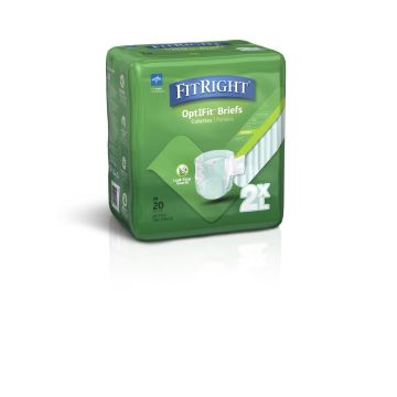 Medline FitRight OptiFit Extra+ Disposable Brief 2XL 20Ct