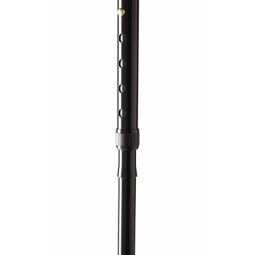 Medline Folding T-Handle Aluminum Cane 250lb Black 6Ct
