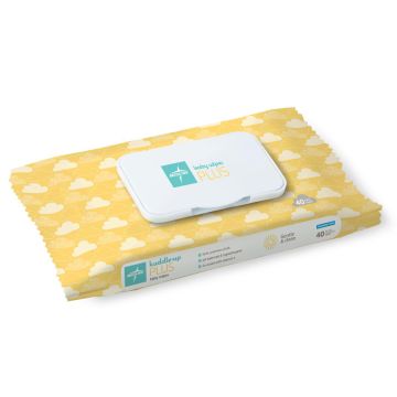 Medline Unscented Baby Wet Wipes Plus, 7.9in x 5.9in, One Pack of 40 Wipes