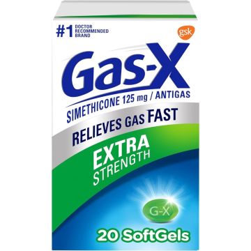 Gas-X Extra Strength Simethicone Anti-Gas Softgel 125mg 20Ct